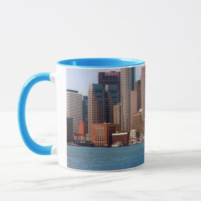 USA, Massachusetts. Bostons strandskyline 4 Mugg (Vänster)
