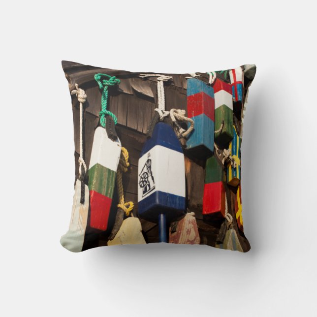 USA, Massachusetts, Gloucester, Lobster Buoys 2 Kudde (Framsida)