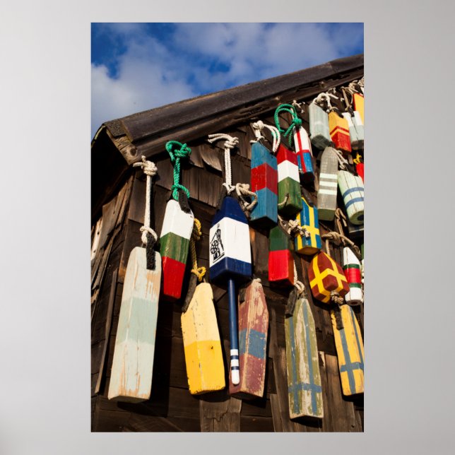 USA, Massachusetts, Gloucester, Lobster Buoys 2 Poster (Framsidan)