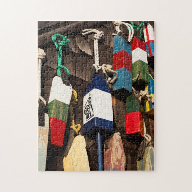 USA, Massachusetts, Gloucester, Lobster Buoys 2 Pussel (Vertikal)