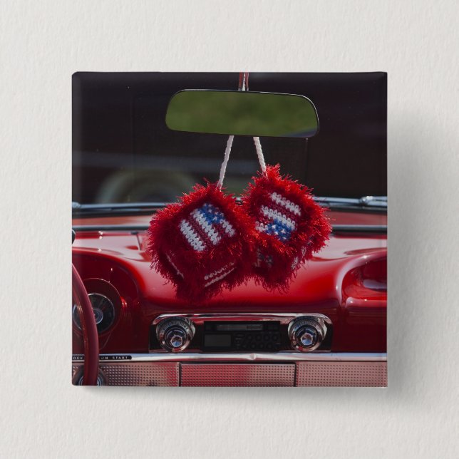 USA Massachusetts, Gloucester. Luddig tärning med Knapp (Framsida)