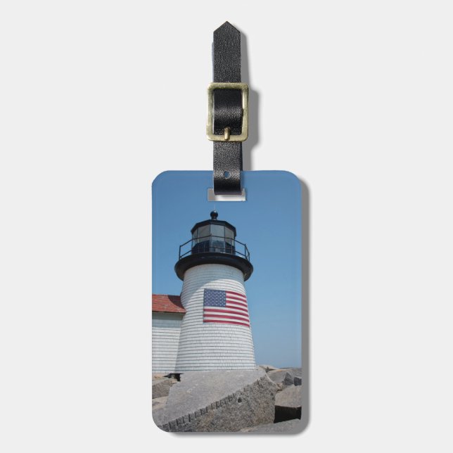 USA, Massachusetts, Nantucket. Brant Point Bagagebricka (Vertikal Framsida)