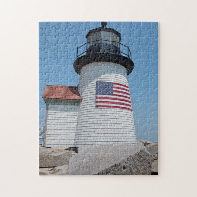 USA, Massachusetts, Nantucket. Brant Point Pussel (Vertikal)
