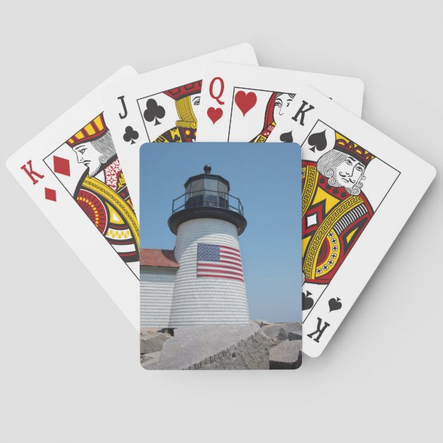 USA, Massachusetts, Nantucket. Brödpunkt Casinokort (Baksidan)