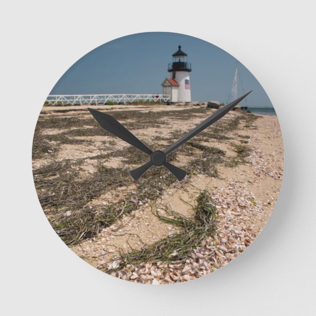 USA, Massachusetts, Nantucket. Snäcka Rund Klocka (Framsida)