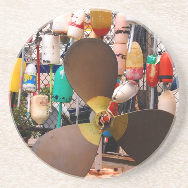 USA, Massachusetts. Propeller och flottörer Underlägg (Framsidan)