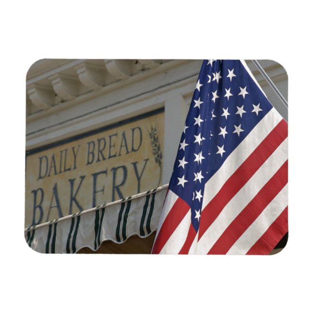 USA; Massachusetts; Stockbridge; Dagligt Bröd Magnet (Horisontell)