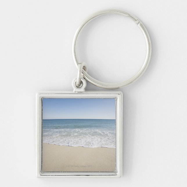 USA Massachusetts, uddtorsk, Nantucket, Fyrkantig Silverfärgad Nyckelring (Framsidan)