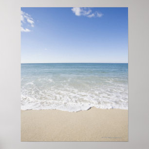 USA, Massachusetts, Vågar vid sandstranden Poster