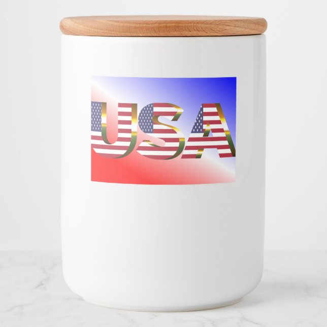 USA MAT ETIKETTER (Framsida)