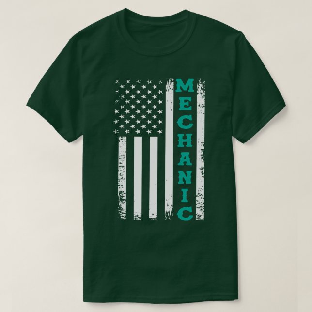 USA Mechanic T Shirt (Design framsida)
