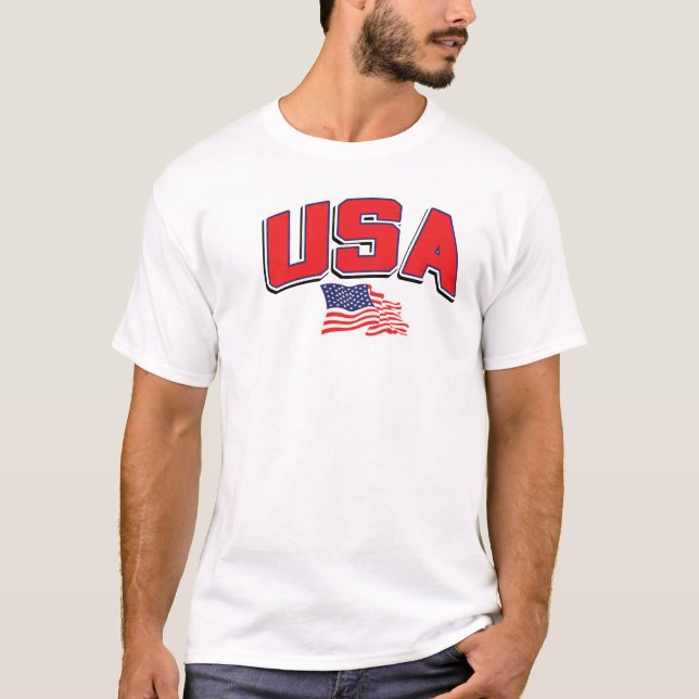 USA med amerikanska flaggan Tröja (Framsida)