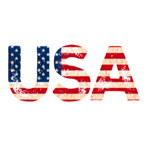 USA med USA-Flagga T Shirt