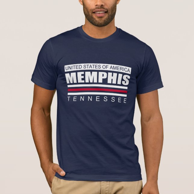 USA MEMPHIS Tennessee STAD T Shirt (Framsida)