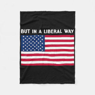 Usa Men I Ett Liberalt Sätt 4E Juli Feministiska K Fleecefilt