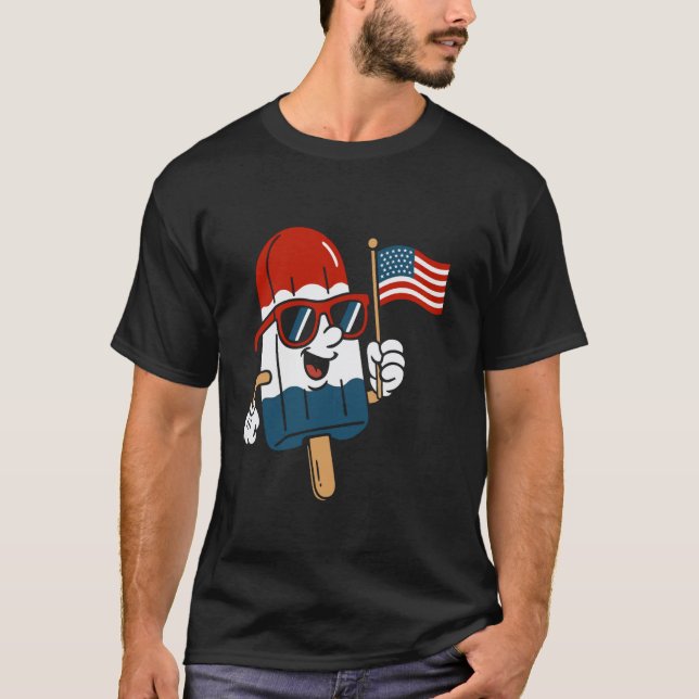USA "Merica 4:e juli Manar Women Kids Funny Patri T Shirt (Framsida)