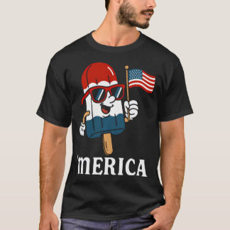 Usa 'Merica 4:e Juli Roligt Patriotiskt T Shirt