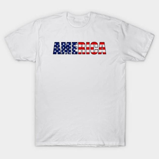 USA - Merica Flagga T Shirt (Skapare uppladdad)