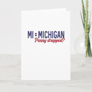 USA - MI = Michigan Not Minnesota Confusion Kort