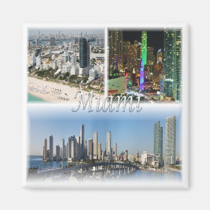USA - MIAMI - Florida Usa - Fridge Magnet