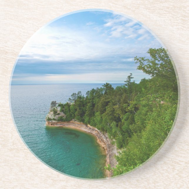 USA, Michigan. Bild 3 av Miner's Castle Sten Underlägg (Framsidan)