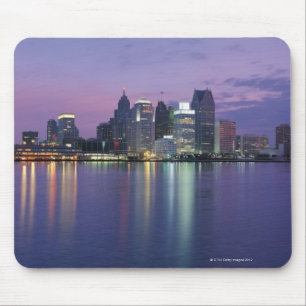 USA Michigan, Detroit horisont, natt Musmatta