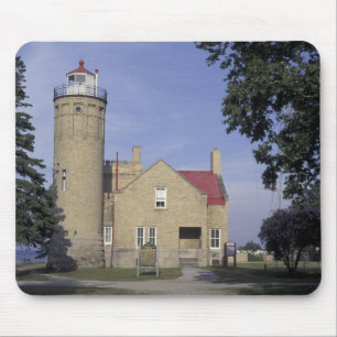 USA, Michigan Gamla Mackinac Point Fyren Musmatta