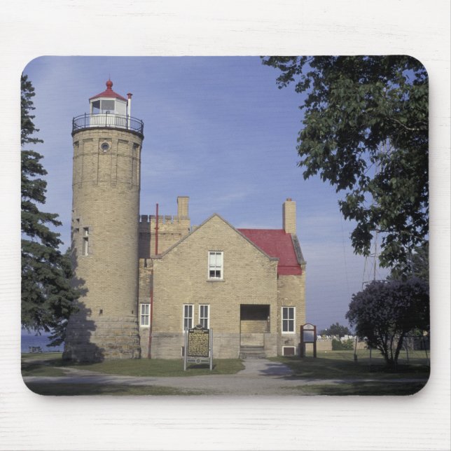USA, Michigan Gamla Mackinac Point Fyren Musmatta (Framsidan)