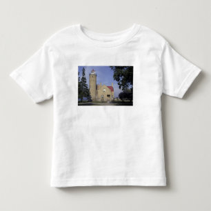 USA, Michigan Gamla Mackinac Point Fyren Tee Shirt