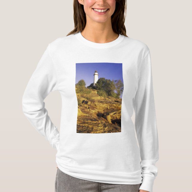 USA, Michigan, Lake Huron. Pointe Aux Barques Tee (Framsida)