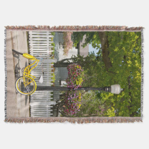 USA, Michigan, Mackinac Island. Gul cykel Filt