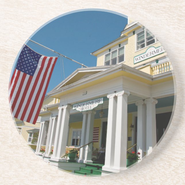 USA, Michigan, Mackinac Island Underlägg Sandsten (Framsidan)