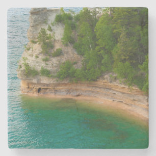 USA, Michigan. Miner's Castle klippformation Stenunderlägg