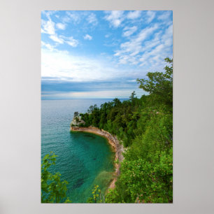 USA, Michigan. Miner's Castle Sten Formning 3 Poster