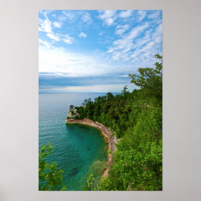 USA, Michigan. Miner's Castle Sten Formning 3 Poster (Framsidan)