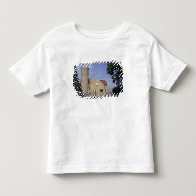 USA, Michigan Old Mackinac Point fyr T-shirt (Framsida)