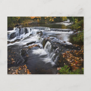 USA, Michigan, Övre halvön. Bond Falls och Vykort