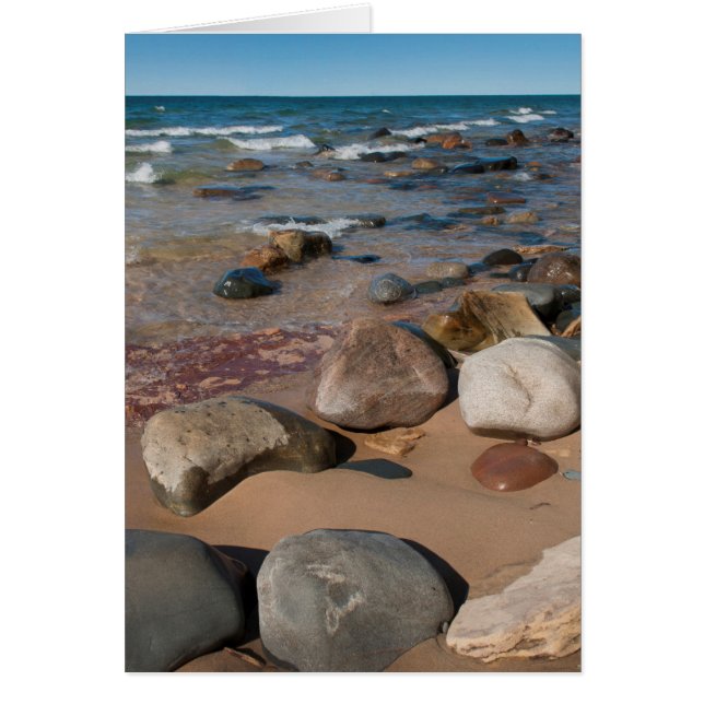 USA, Michigan. Rundade skuldrar på 12 ml Hälsningskort (Framsidan)