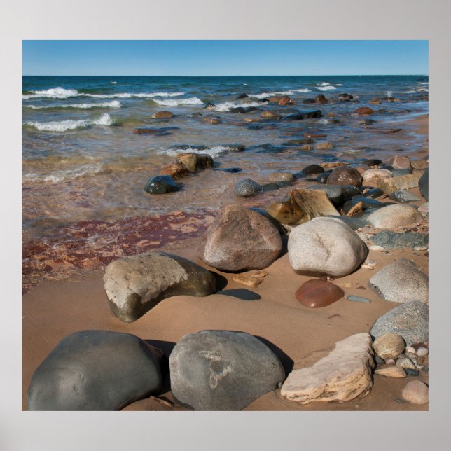 USA, Michigan. Rundade skuldrar på 12 ml Poster (Framsidan)