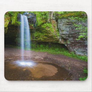 USA, Michigan. Scotts Falls i övre Michigan Musmatta