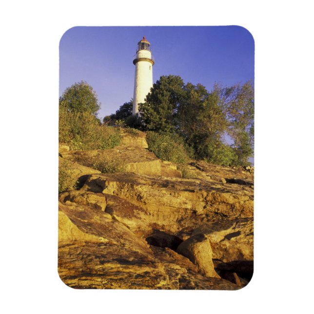 USA, Michigan, Sjö Huron. Pointe Aux Barques Magnet (Vertikal)