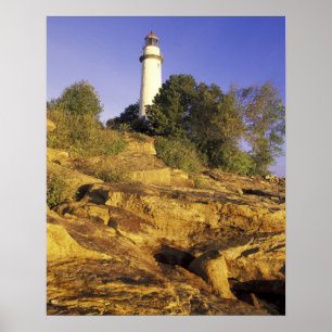 USA, Michigan, Sjö Huron. Pointe Aux Barques Poster