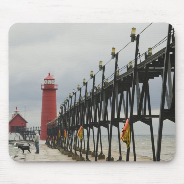 USA, Michigan, Sjö Michigan Shore, Grand Haven: Musmatta (Framsidan)