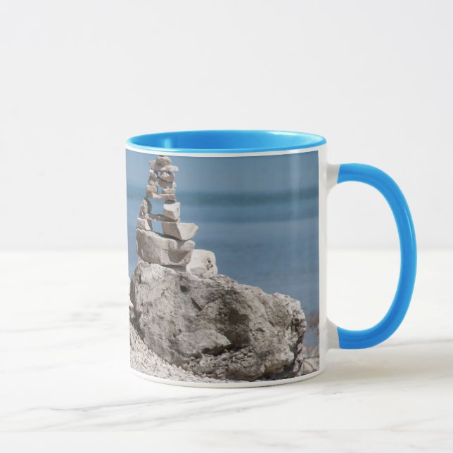 USA, Michigan. Stentorn på stranden Mugg (Höger)