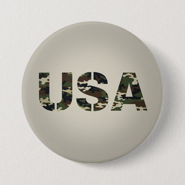 USA Militär Kamuflage  Knapp (Framsida)