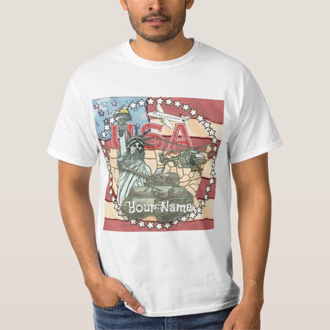 USA Militär t-shirt (Framsida)