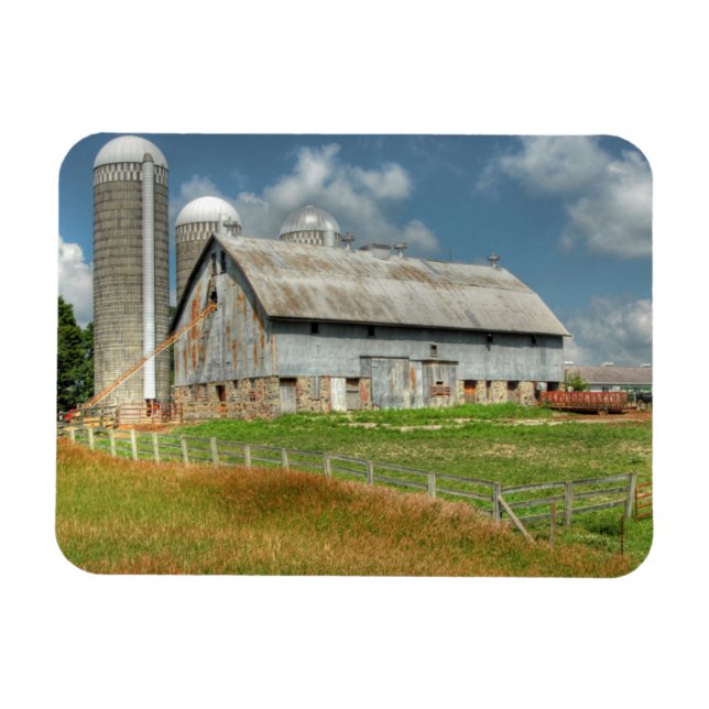 USA, Minnesota Lada och Silo Magnet (Horisontell)