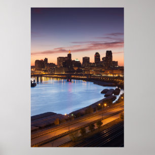 USA, Minnesota, Minneapolis, St Paul 2 Poster