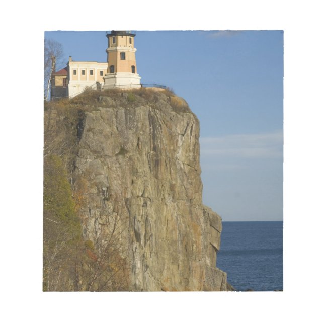 USA, Minnesota. Split Rock Lighthouse på sjö Anteckningsblock (Framsida)
