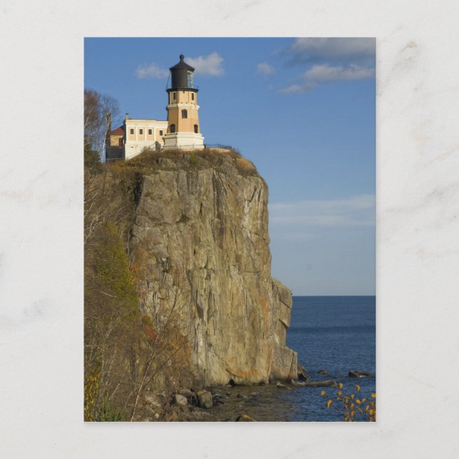 USA, Minnesota. Split Rock Lighthouse på sjö Vykort (Framsida)